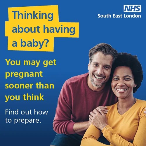 Campaign creative encouraging people to prepare before pregnancy