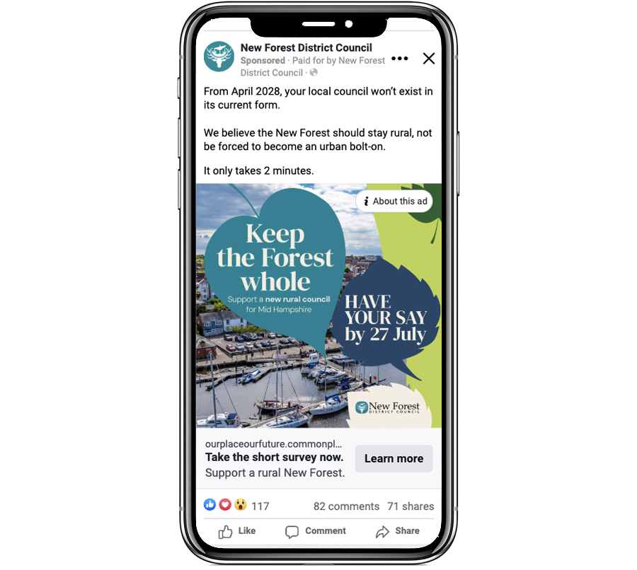 New forest survey ad