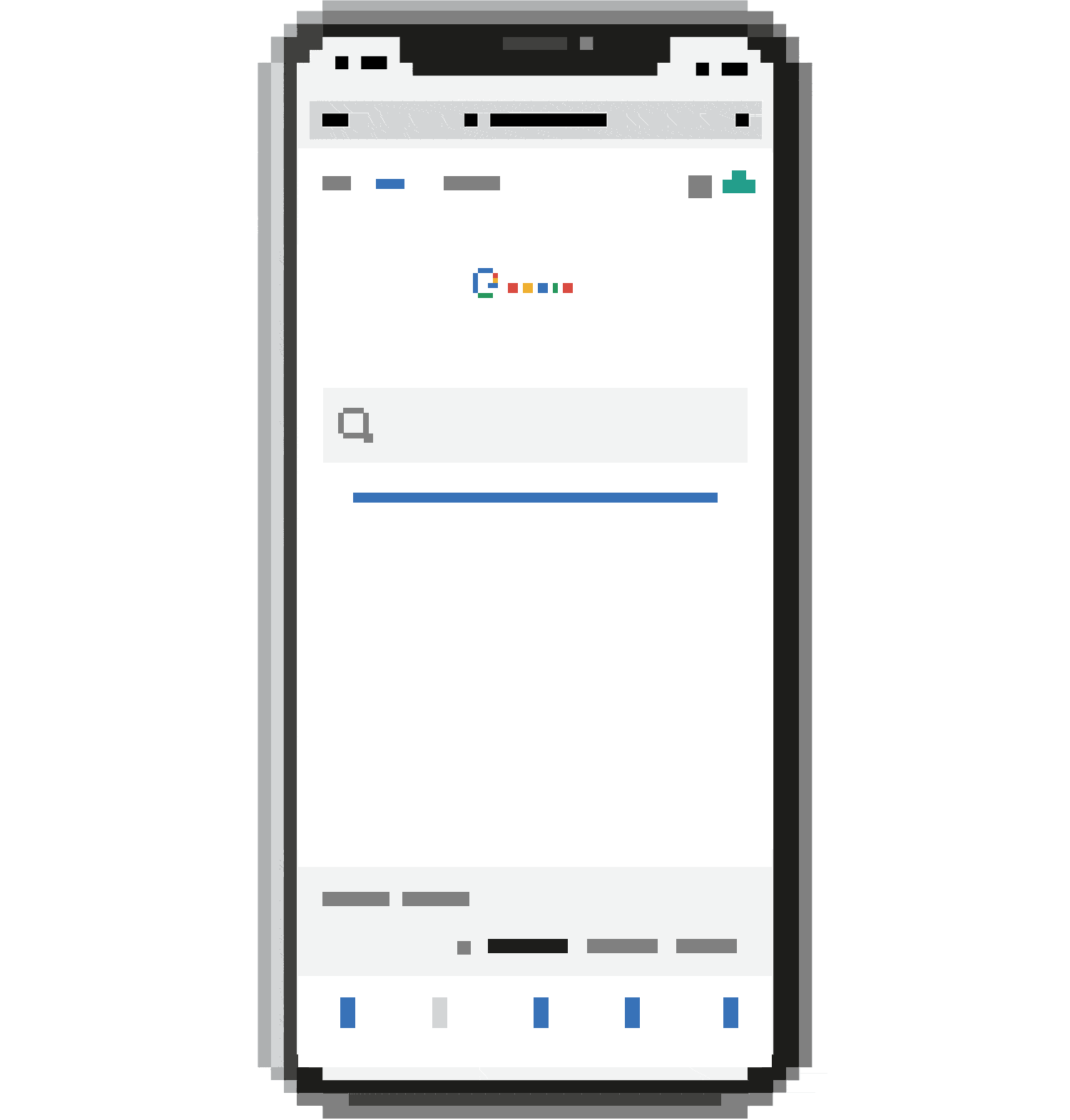 Pixel-art mobile search showing an AI Overview with cited source cards